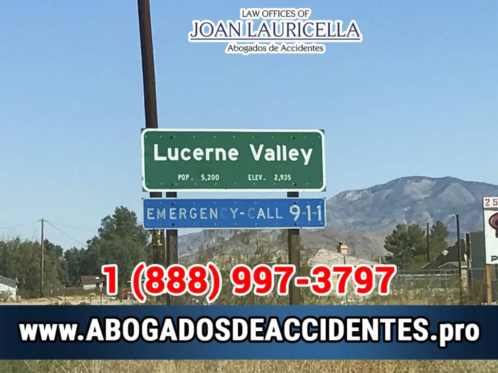 Abogado de Accidentes en Lucerne Valley CA